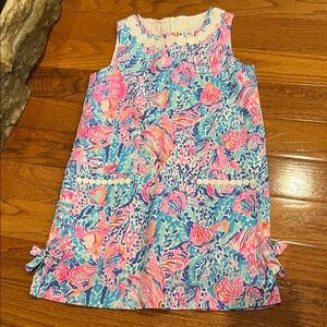 Lilly Pulitzer Kids Dress in Pink and Blue Floral